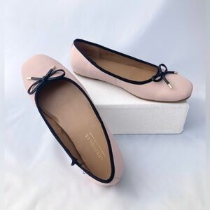 Aerosoles Vicky Bow Ballet Flats - Pink/Black - Womens Size 7.5W